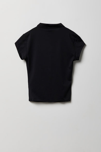 Contour Button-Up Polo