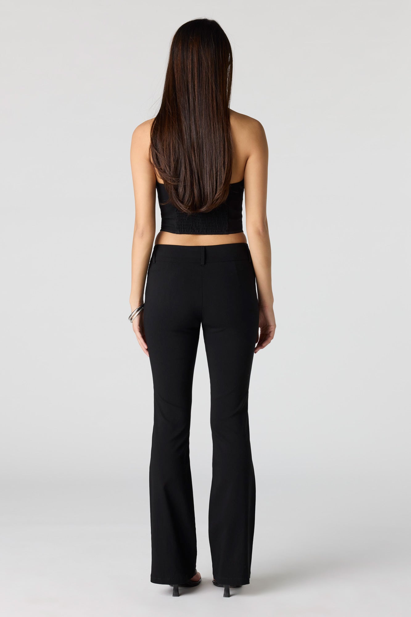 Mid Rise Flare Dress Pant