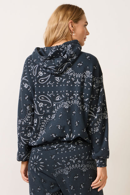 Bandana Pullover Relaxed Hoodie