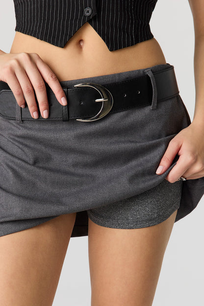 Belted Mini Skort