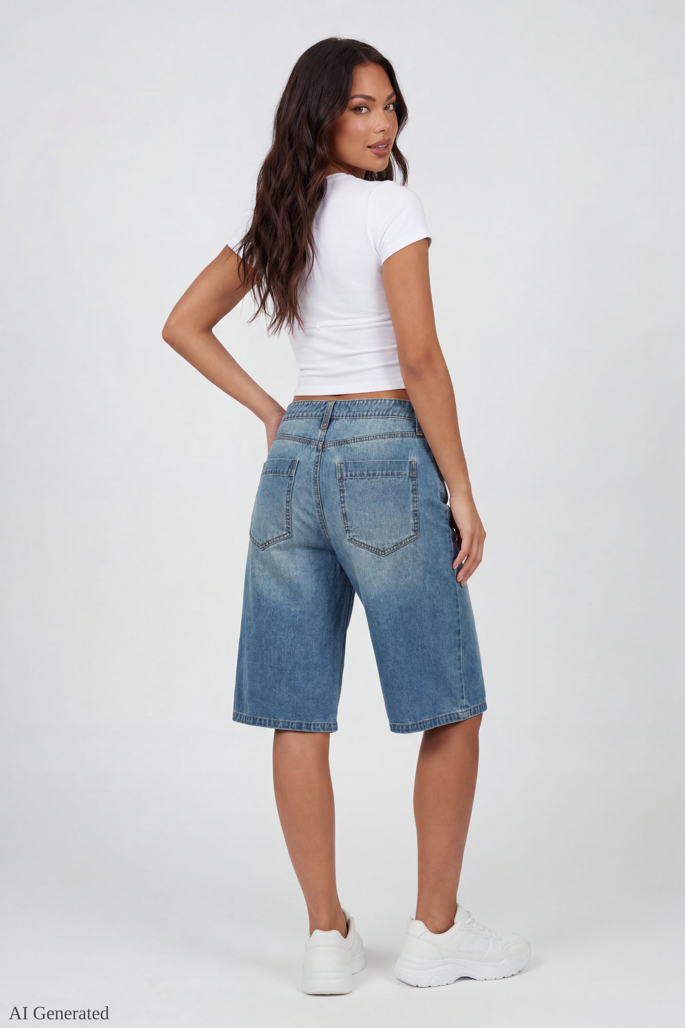 Low Rise Super Baggy Vintage Medium Jort 16"