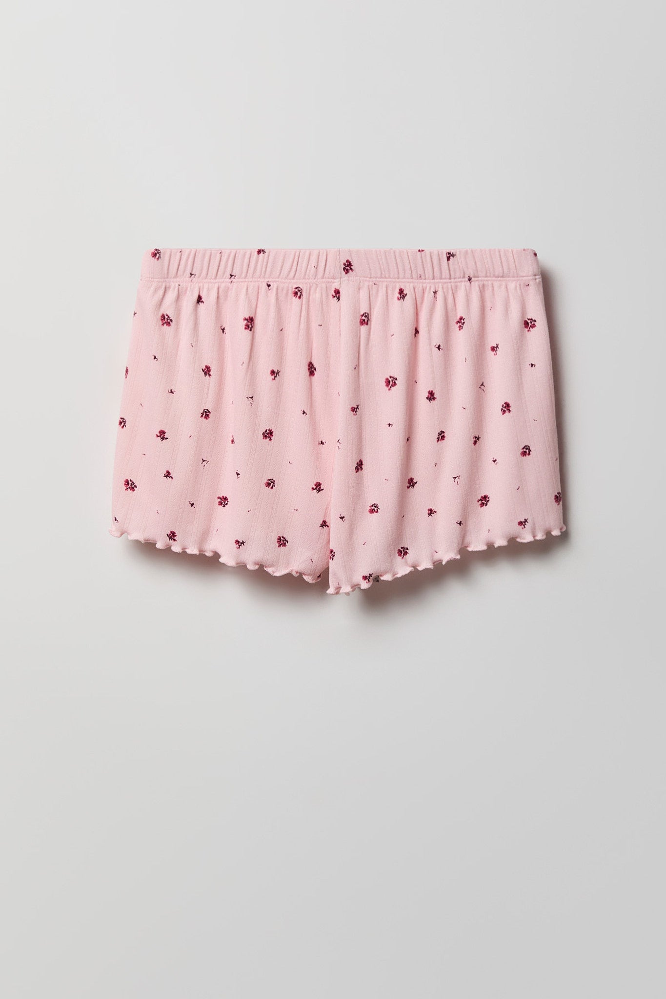 Pointelle Button-Up Top & Short Pajama Set