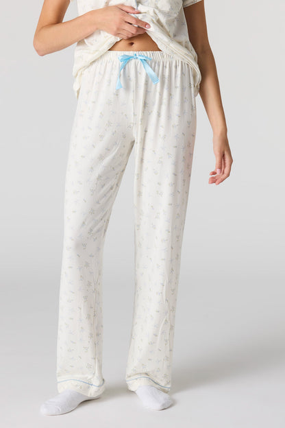 Button-Up Top & Pant Pajama Set