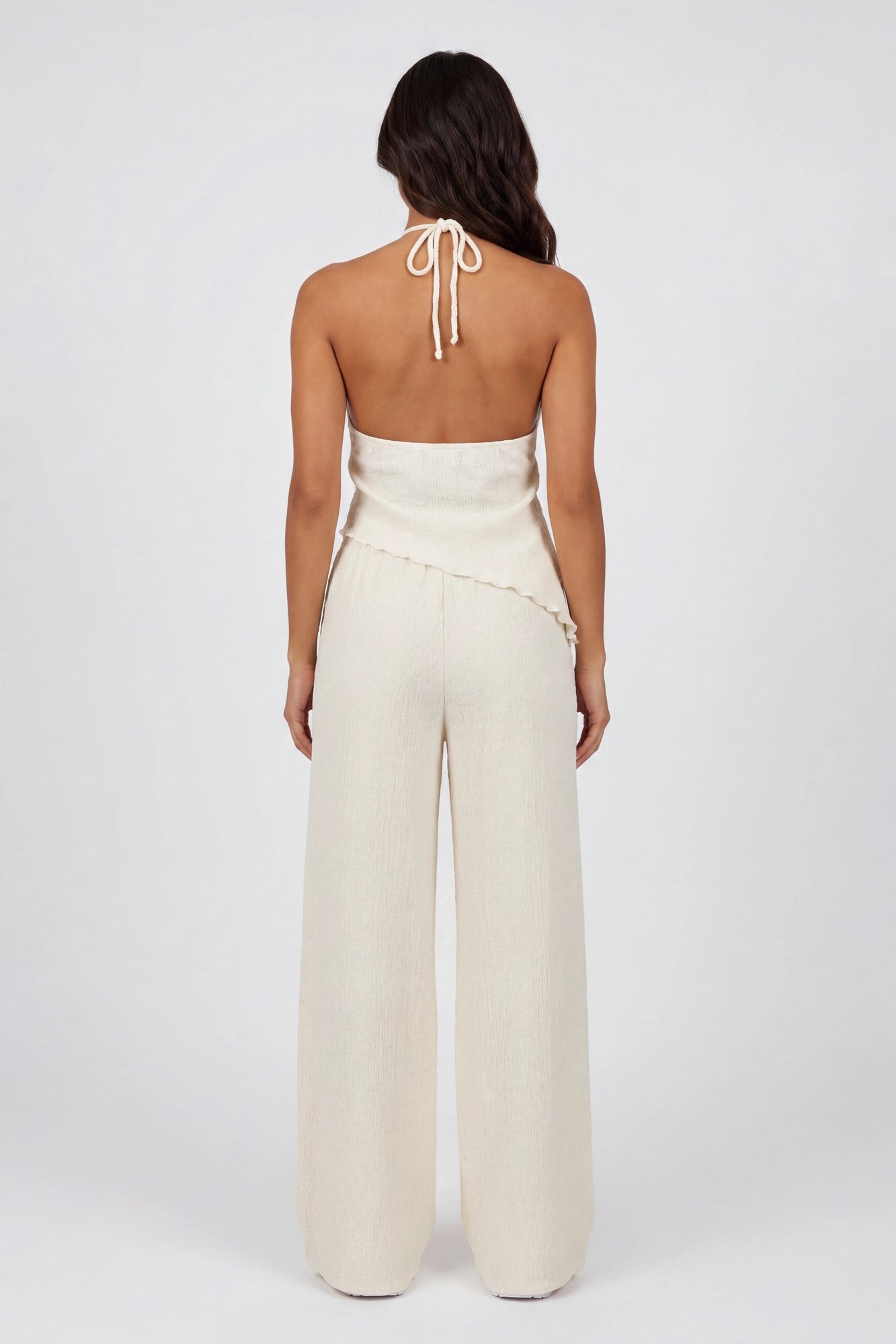 Popcorn Wide Leg Pant
