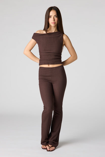 Textured Off Shoulder Top