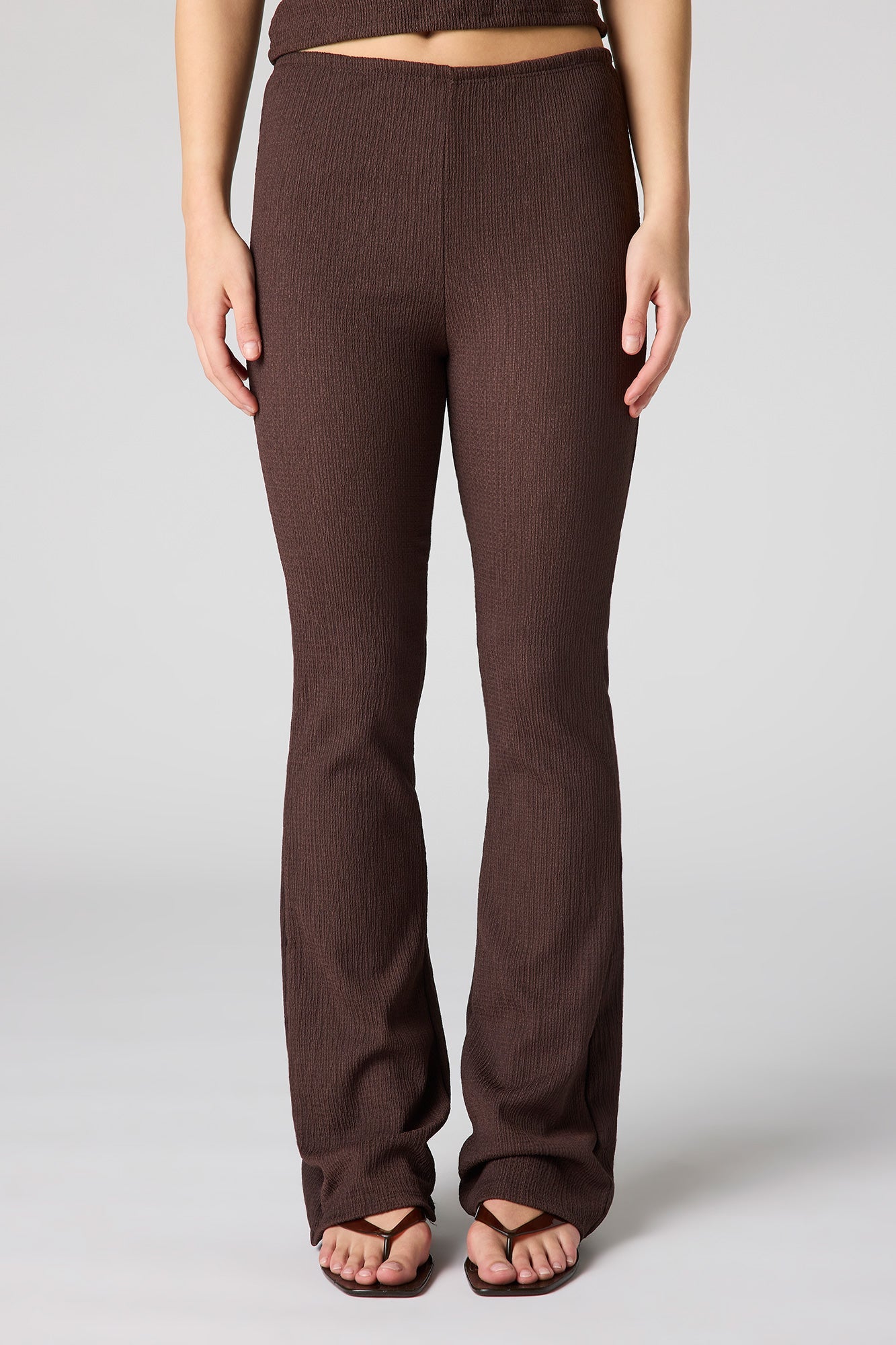 Textured Flare Pant
