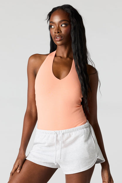 V-Neck Halter Bodysuit