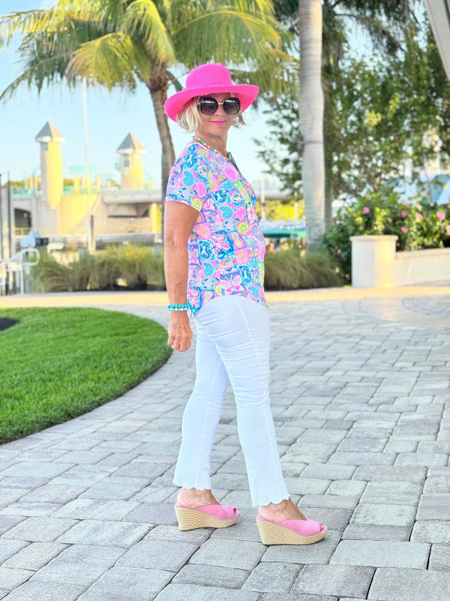 SANDY BEACH COLOR SHORT SLEEVE
