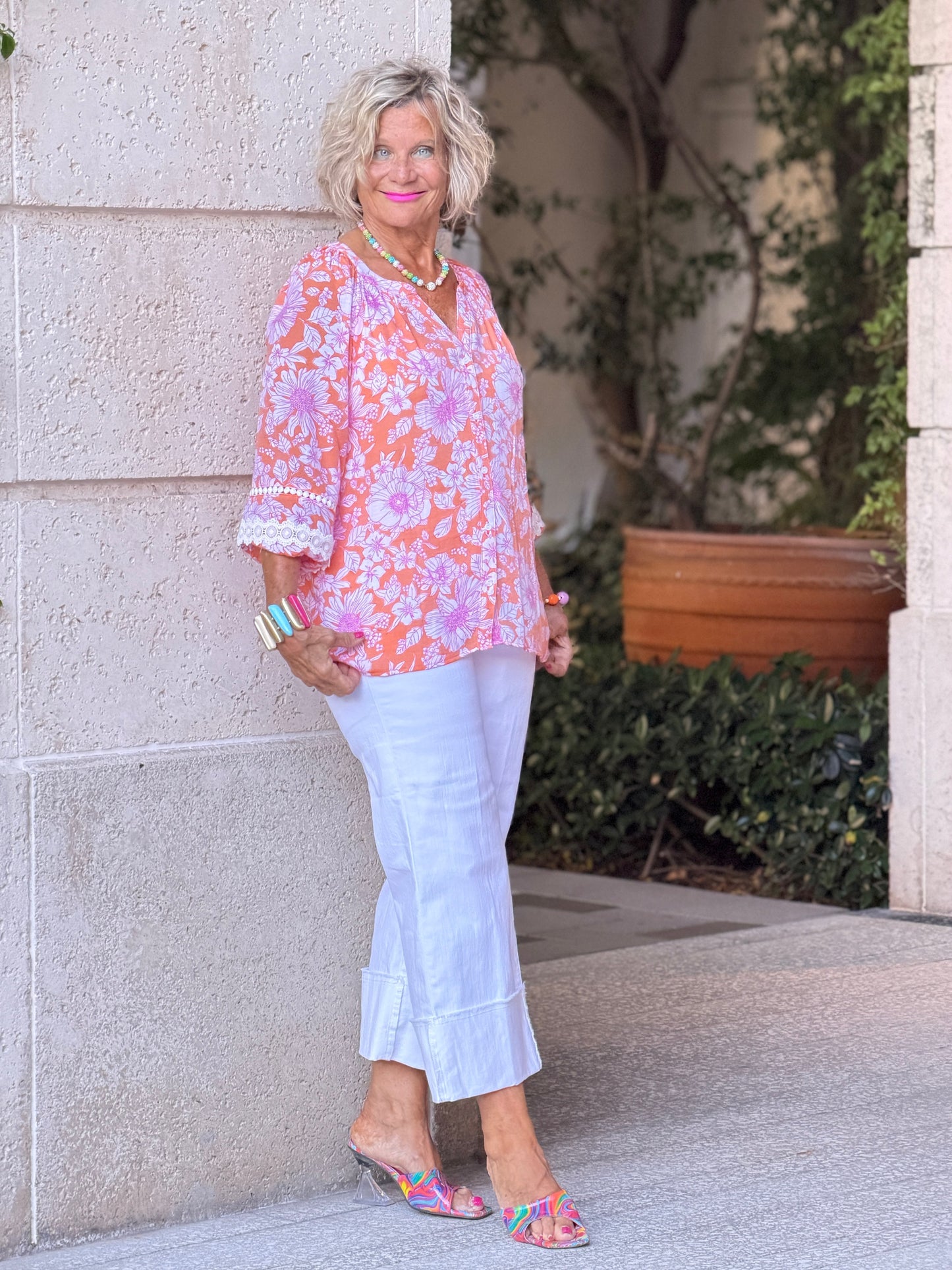 MANDARIN MULT FASHION TOP