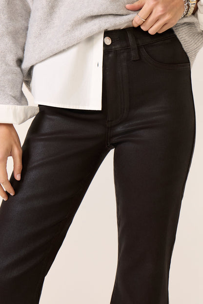 Coated Lennon Crop Bootcut Pant