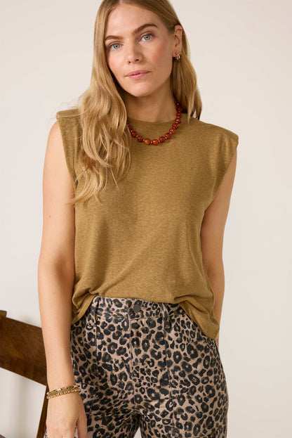Celine Shoulder Pad Tee