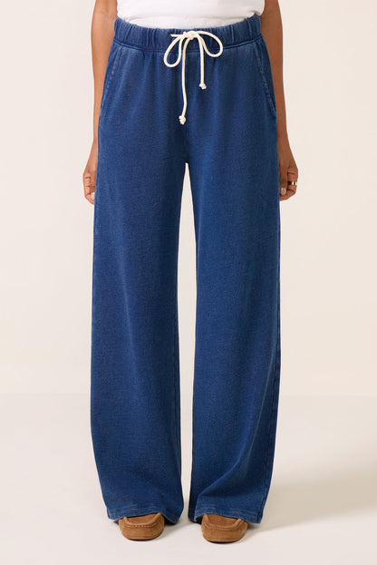 Hunter Knit Denim Wide Leg Pant