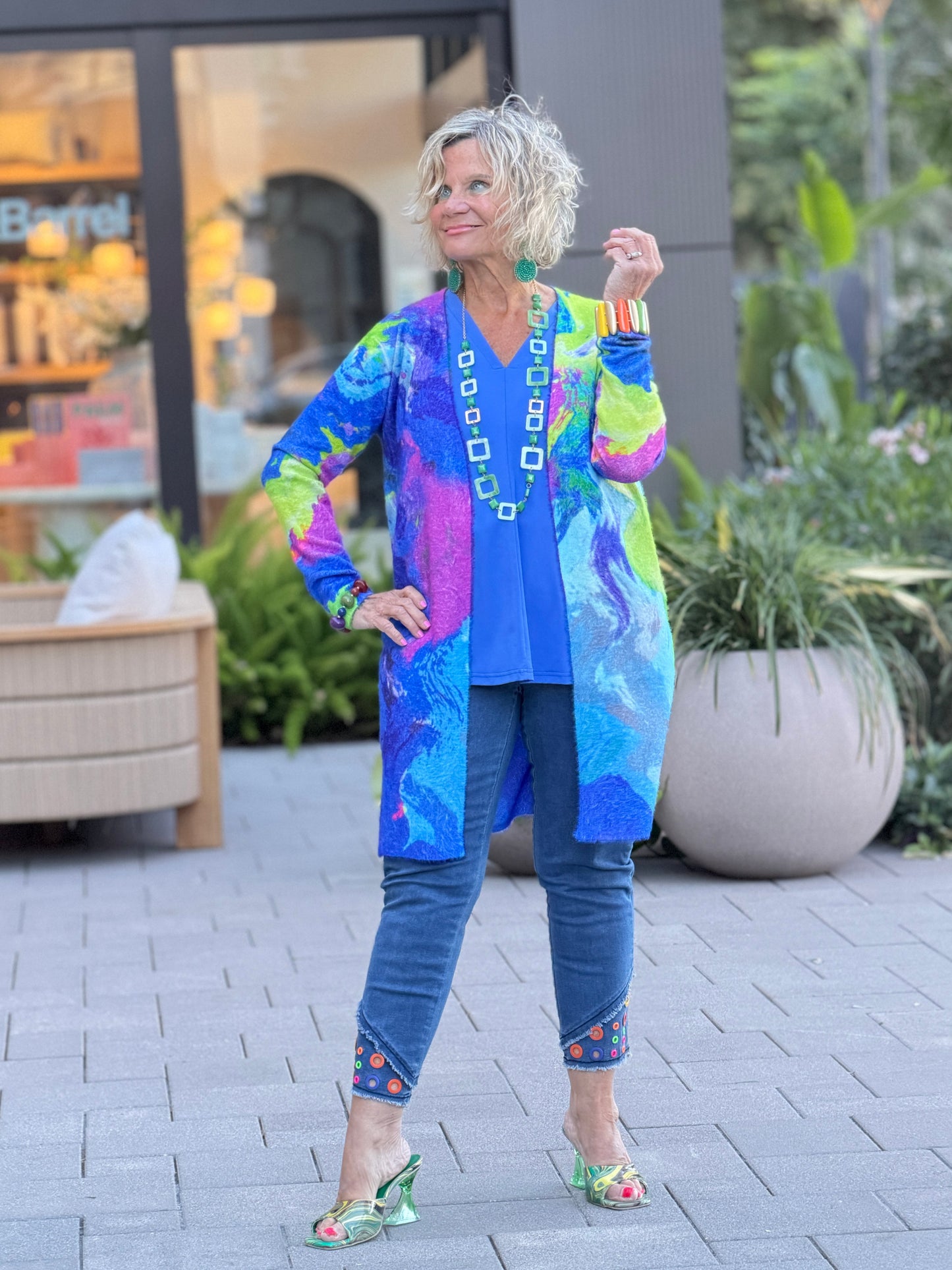 RIVER CRUISE BLUE CARDIGAN