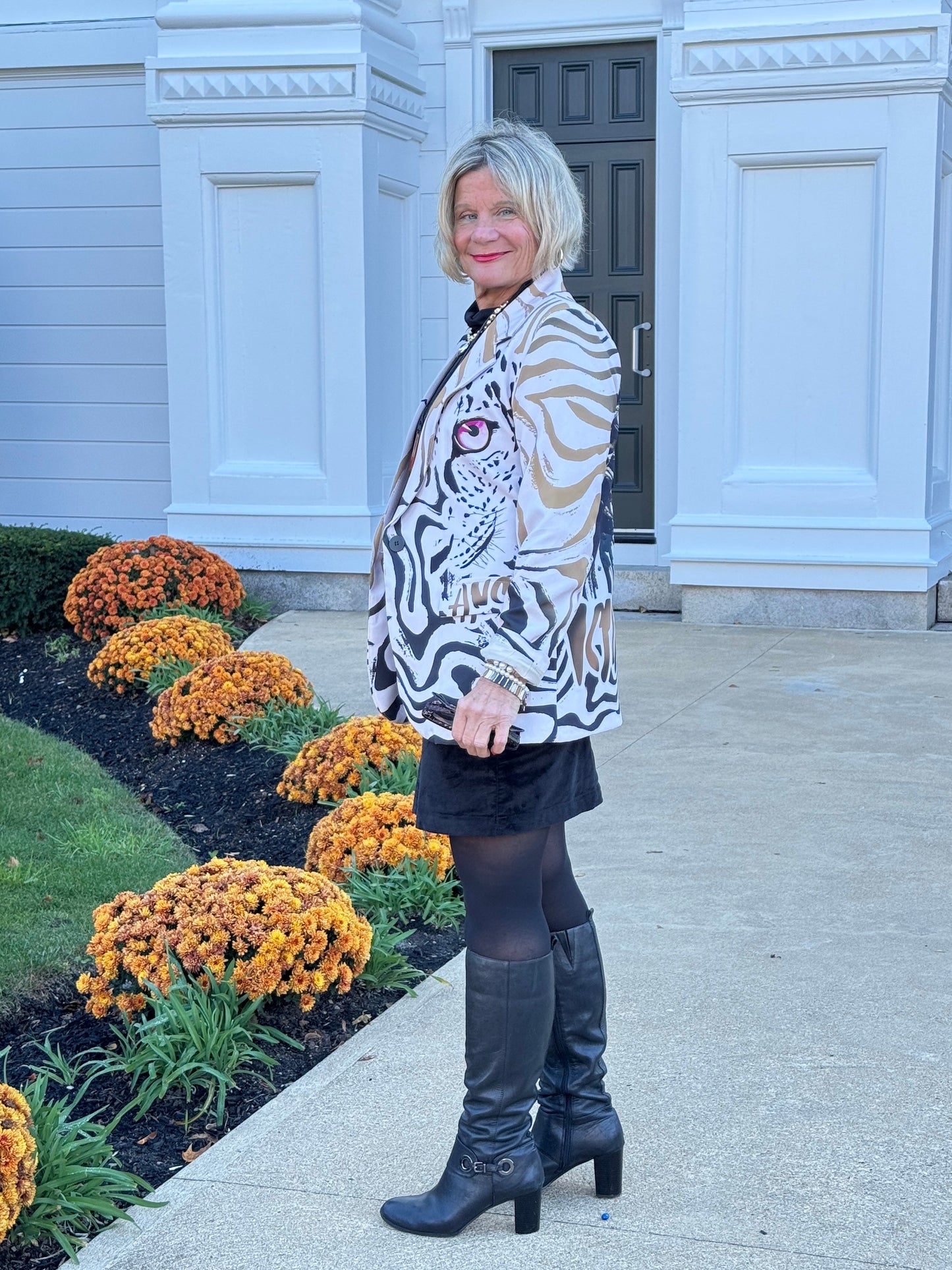 One Size Fierce Panther Print Blazer