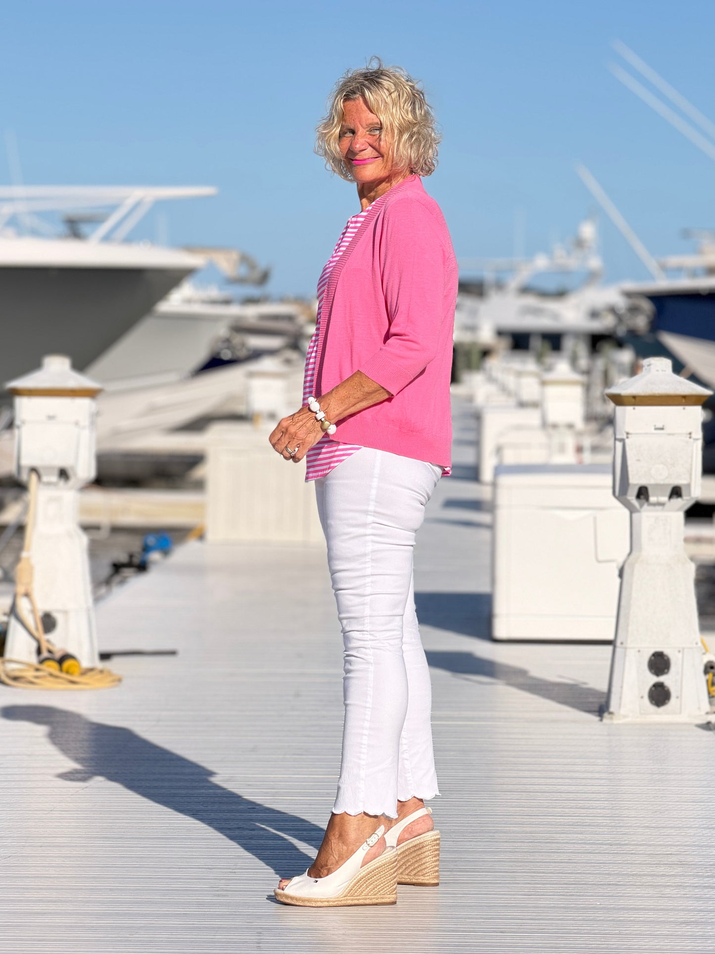 MARINA PINK STRIPE TANK