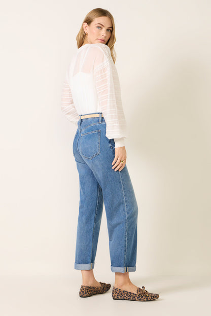 Donny Rolled Hem Boyfriend Jean