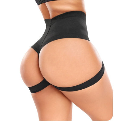 Butt lifter tummy control button shaping pants