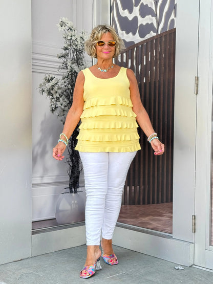 LULU-B YELLOW CHA CHA TANK