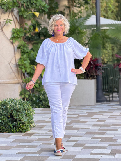 SUMMER WHITE FASHION TOP