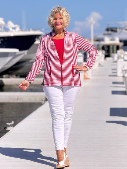 REGATTA RED STRIPE JACKET