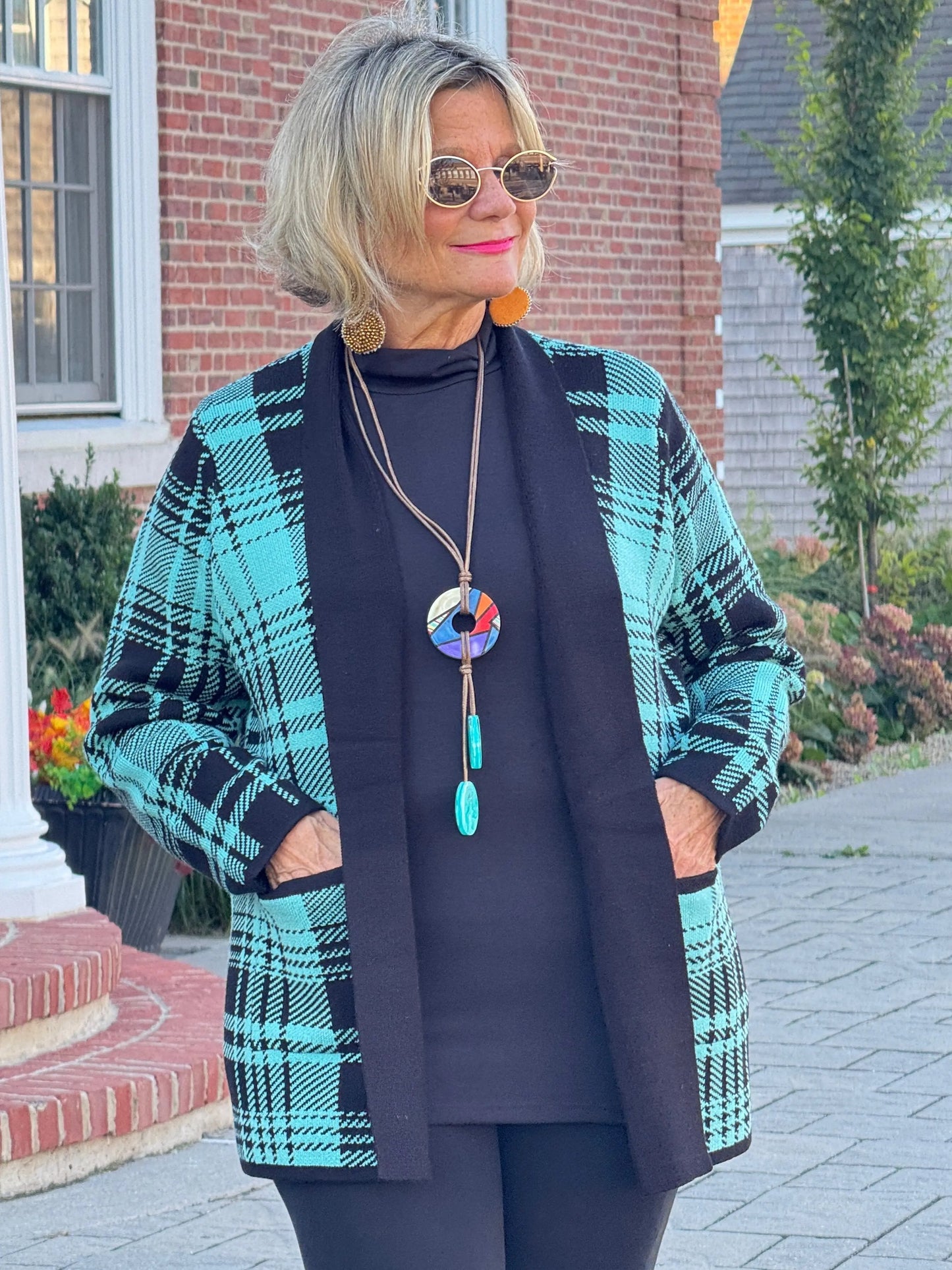 SOUTHERN NIGHTS TEIL POCKET SWEATER