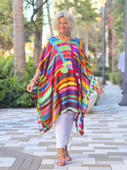 Multi Stripes Modal Kaftan