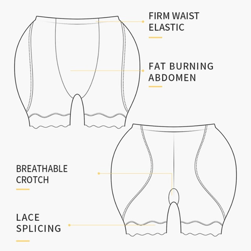 Butt lifter panty low waist hip enlargement