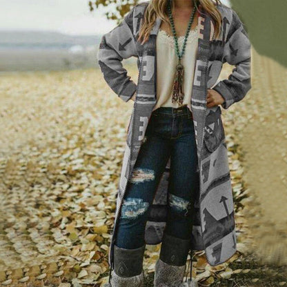 Beth Dutton Wardrobe Fall Slim Fit Top Long Sleeve Printed Long Coat