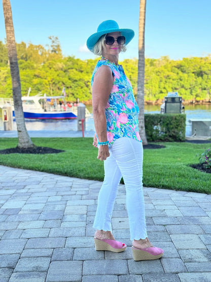 SEASHELL BEACH SLEEVELESS V