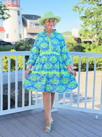 SEA GLASS TREASURE COLLLAR DRESS