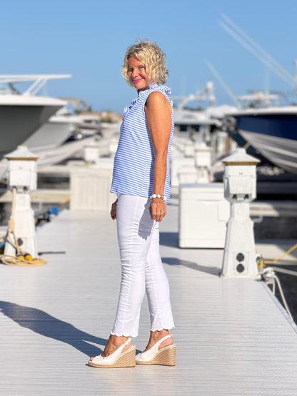 MARINA PERRI RUFFLE TOP