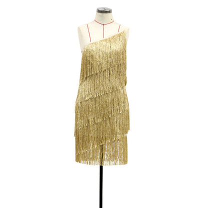 Corset Dress Sexy Tassel Slim Fit Dress Skirt