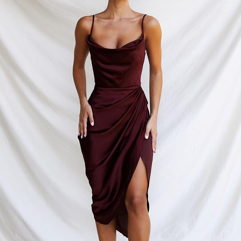 Corset Dress Slim Fit Sexy Sleeveless Split Dress Women