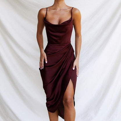 Corset Dress Slim Fit Sexy Sleeveless Split Dress Women