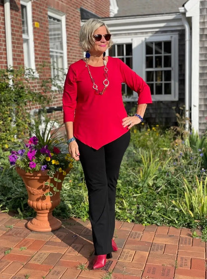 LULU-CRIMSON ASYMMETRIC TOP
