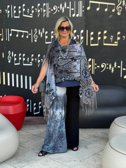 SOUTHERN NAVY DAY PALAZZO