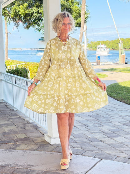 SOUTHERN CHARM COTTON DRESS