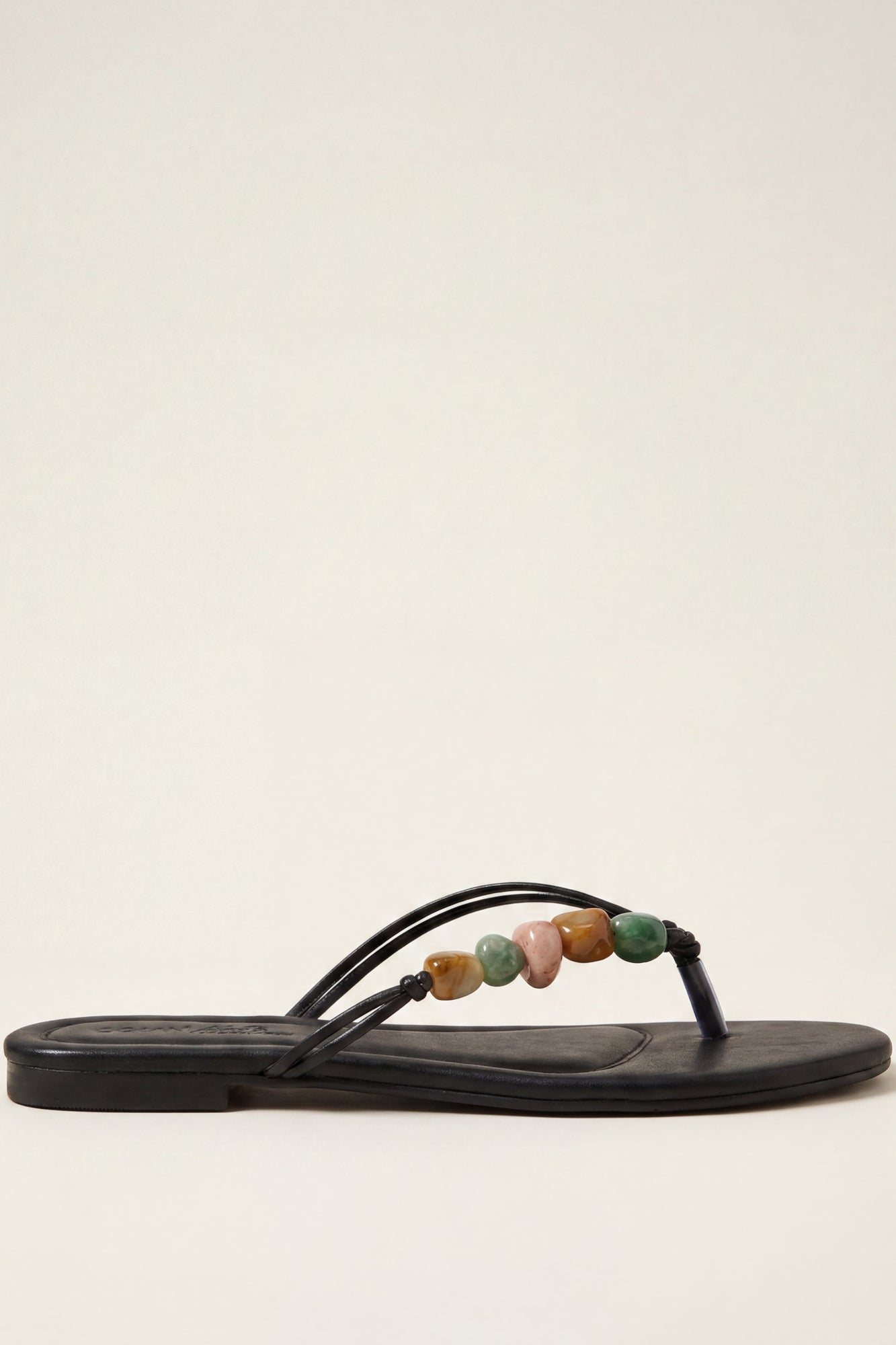 Beaded Thong Flip Flops