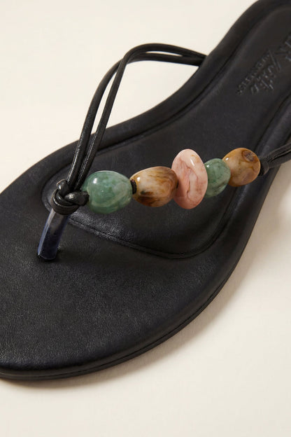 Beaded Thong Flip Flops