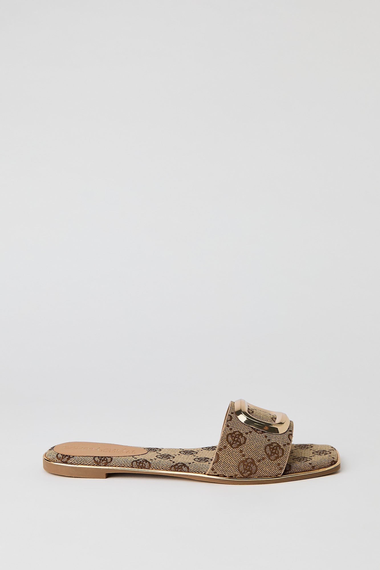 Square Metal Buckle Sandal