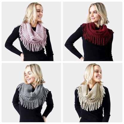 Mini Tube Fringe Scarf