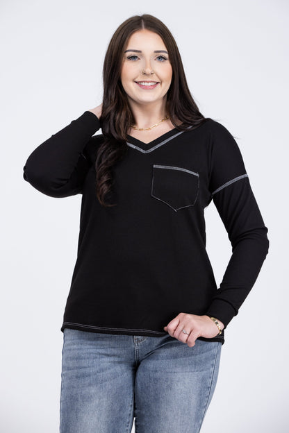 Speak Up For Yourself Women's Slim-Fit Long Sleeve Top