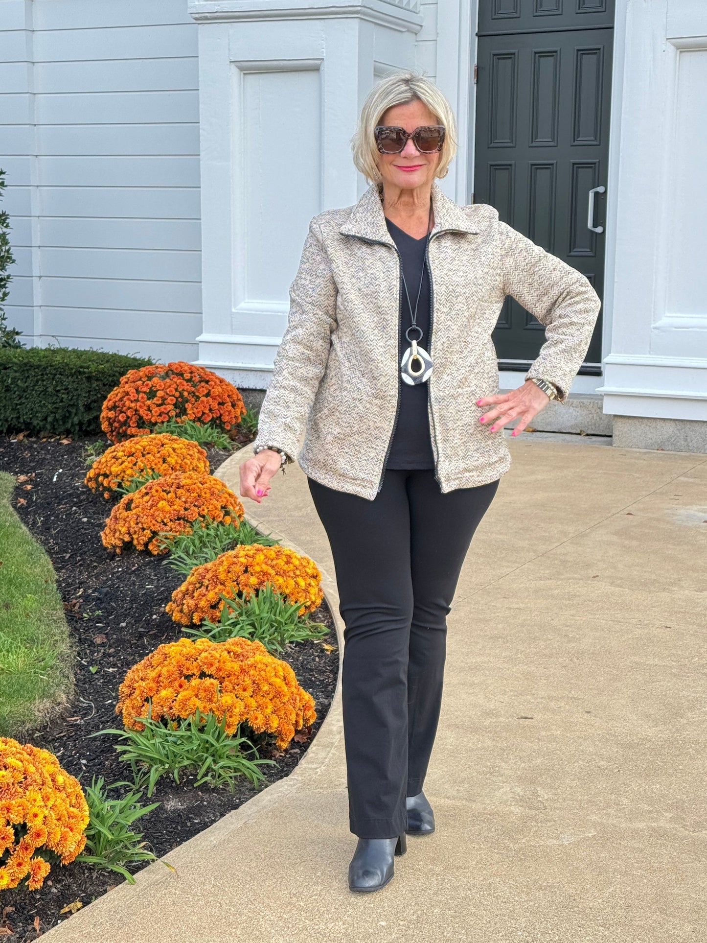 OATMEAL TWEED JACKET