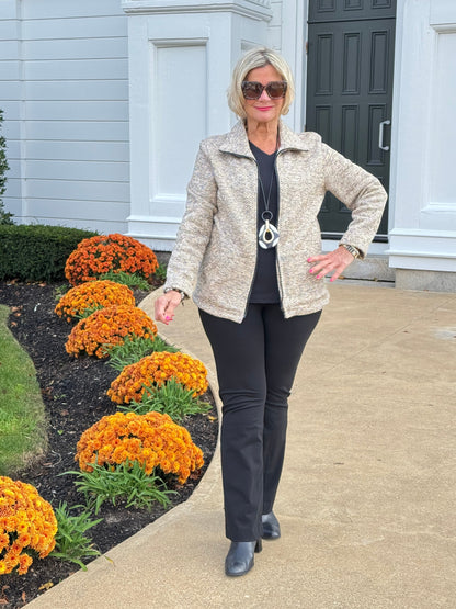 OATMEAL TWEED JACKET