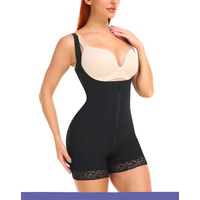 Butt lifter panty body shaping open crotch shapewear