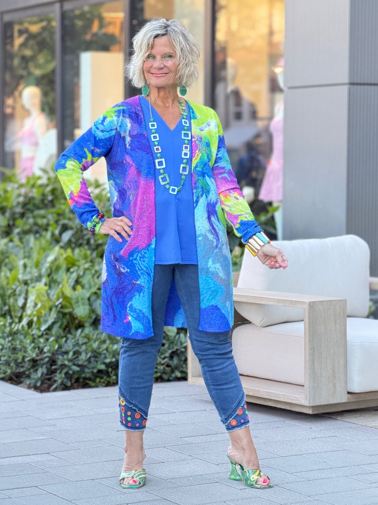 RIVER CRUISE BLUE CARDIGAN