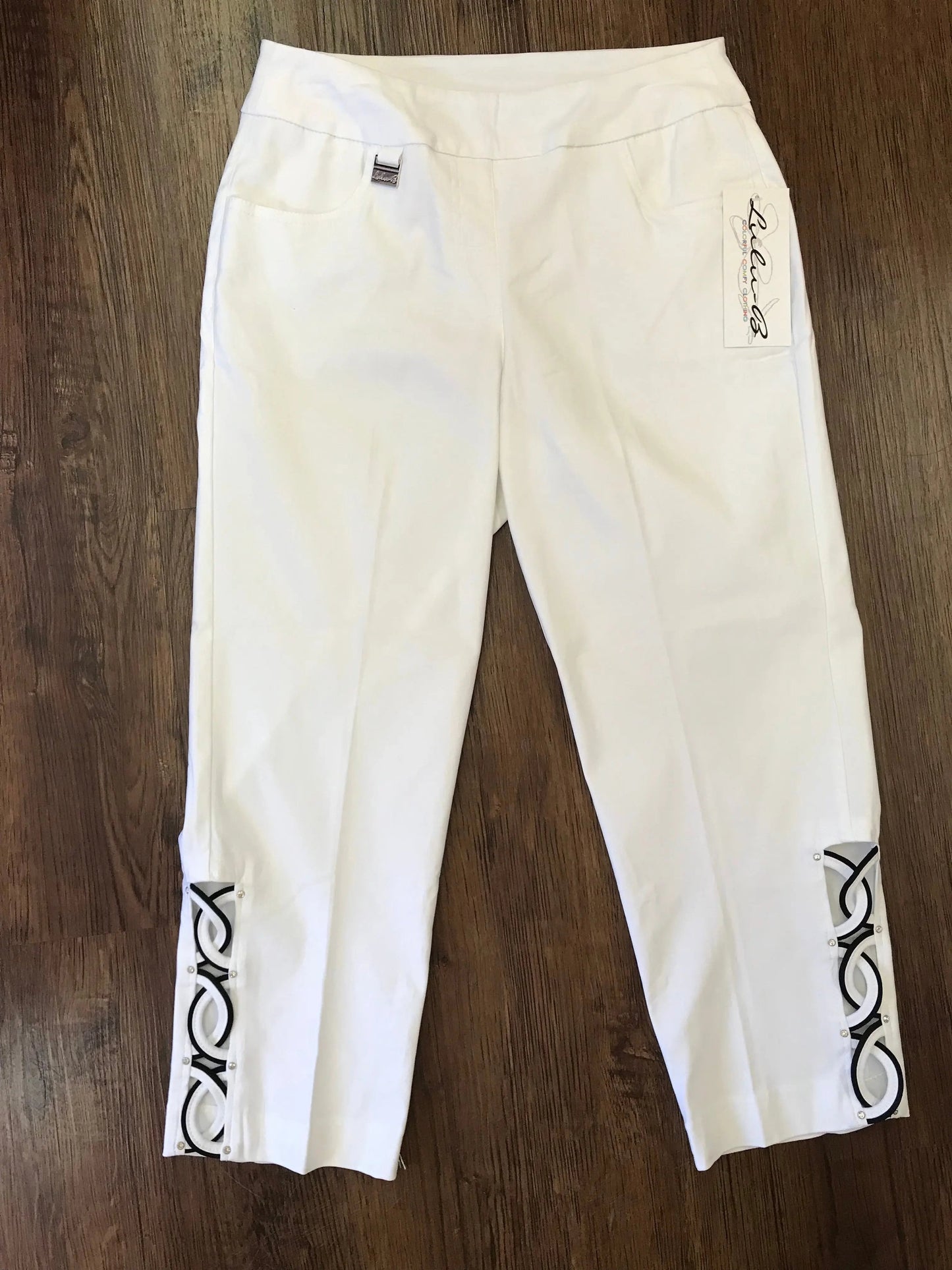 Lulu-B Women's Rhinestone Capri