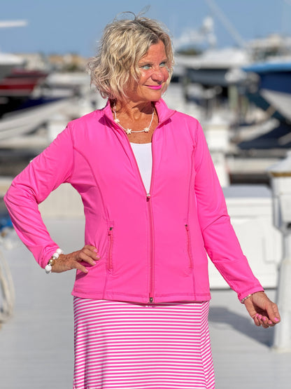 MARINA PINK STRIPE SKORT
