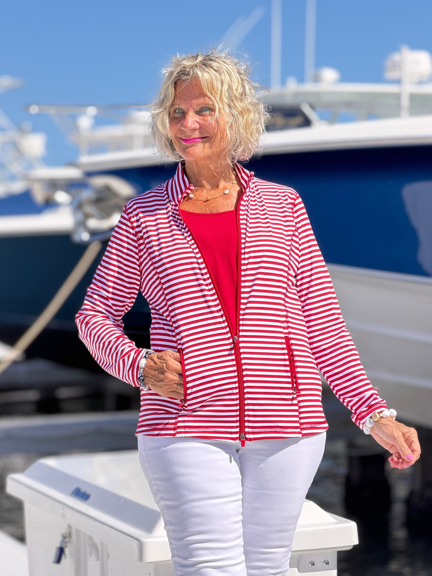REGATTA RED STRIPE JACKET