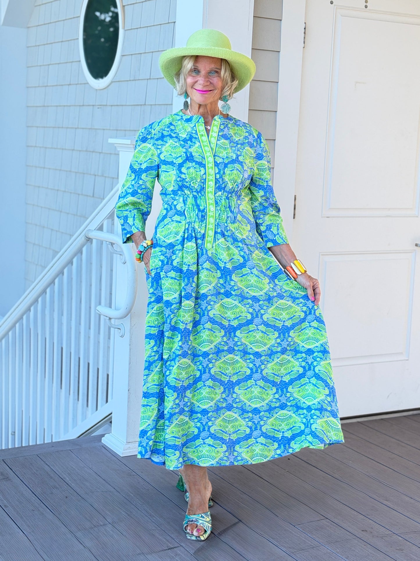 SEA GLASS TREASURE COLLAR MAXI